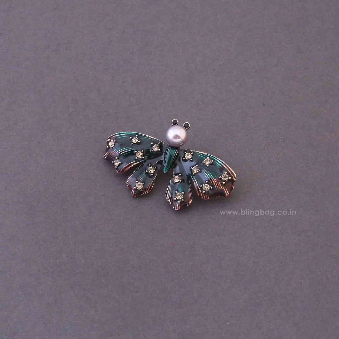 Multicolor Forest Moth Brooch