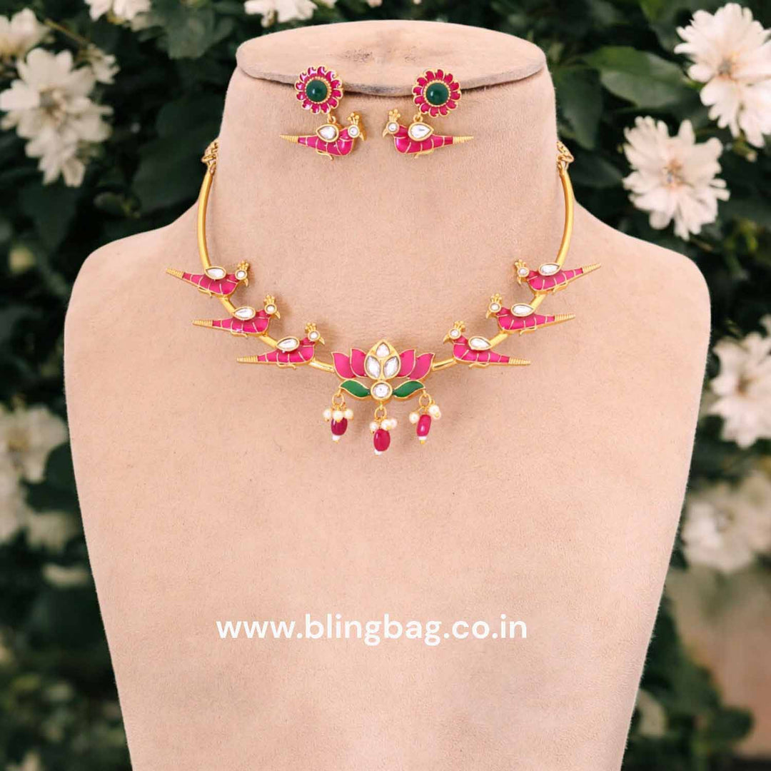 Multicolor Fria Hasli Antique Jewellery Set- New Arrival