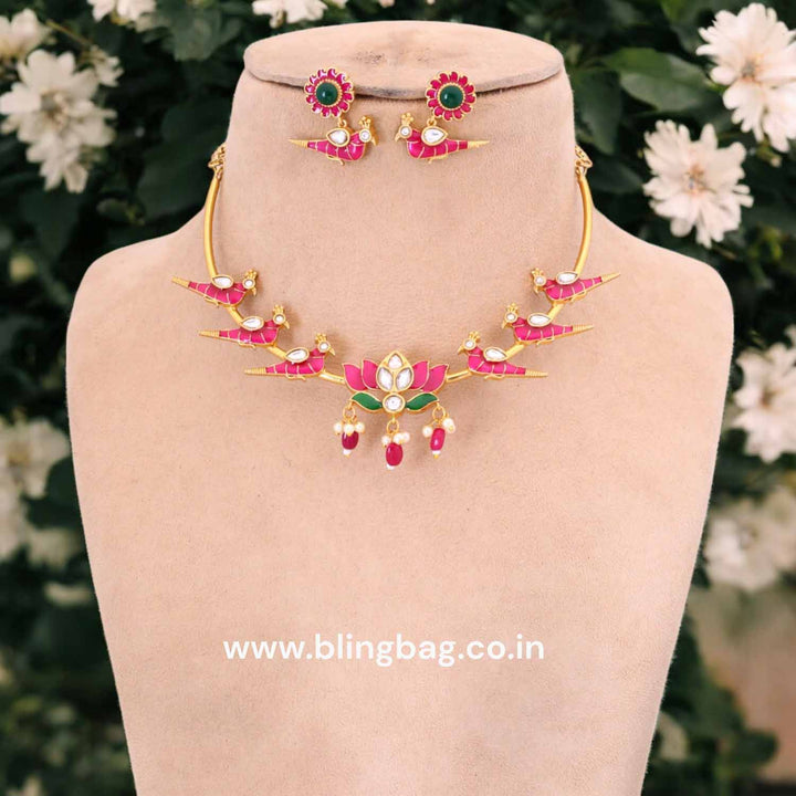 Multicolor Fria Hasli Antique Jewellery Set- New Arrival