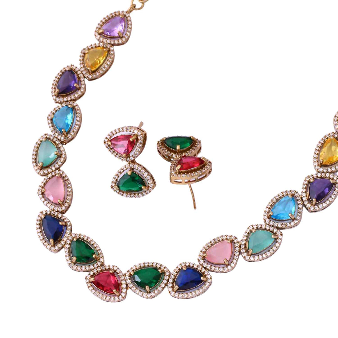 Multicolor Friederike Victorian Jewellery Set - New Arrival
