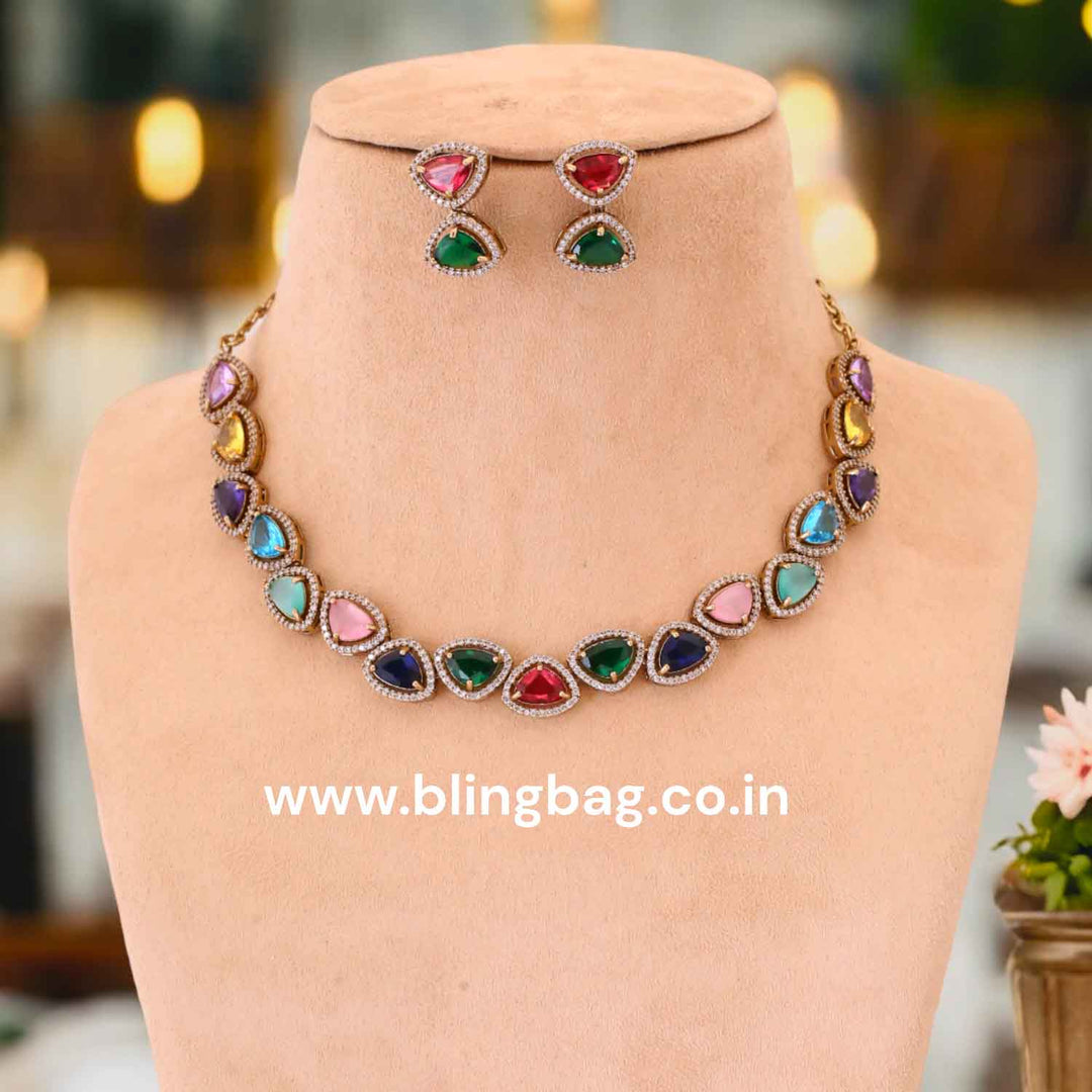 Multicolor Friederike Victorian Jewellery Set - New Arrival