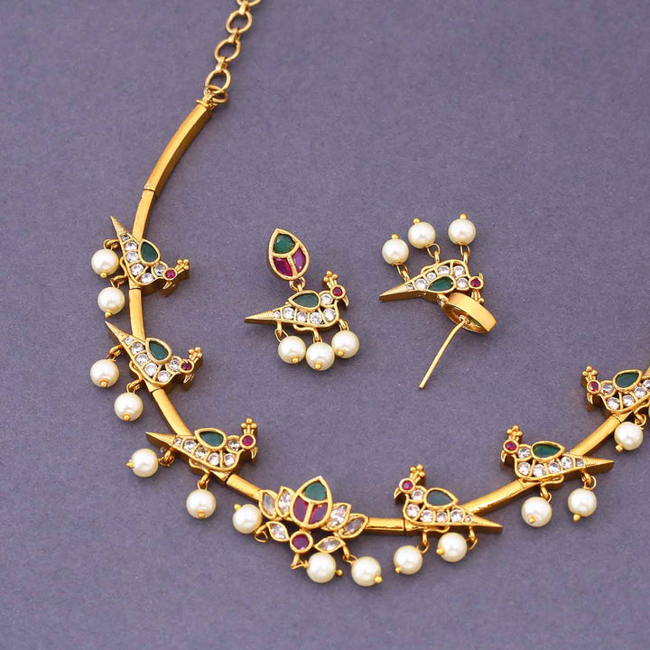 Multicolor Gaarina Antique Jewellery Set- New Arrival