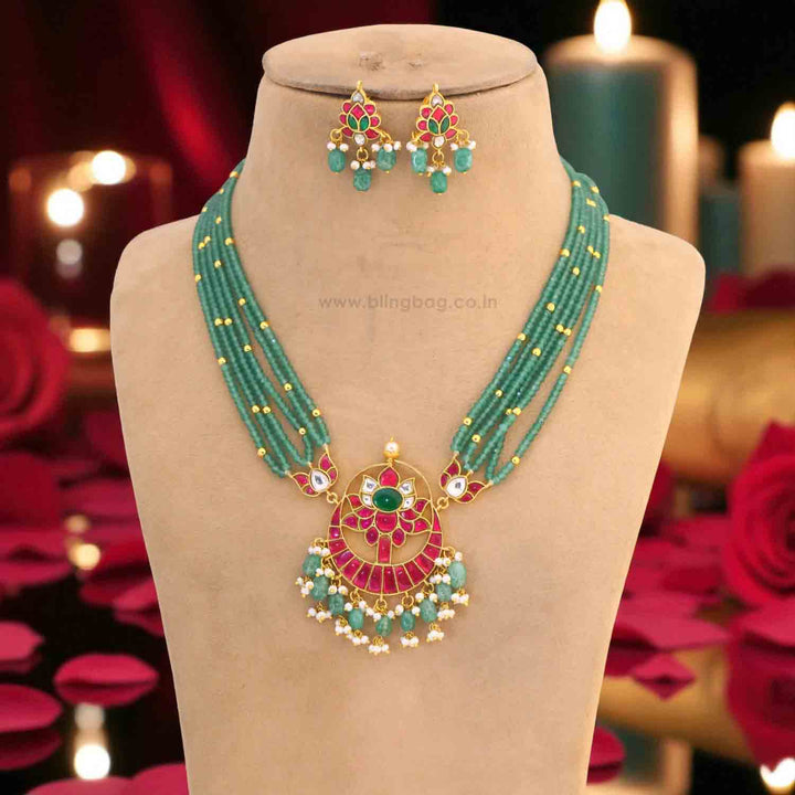 Multicolor Gagana Antique Jewellery Set - New Arrival