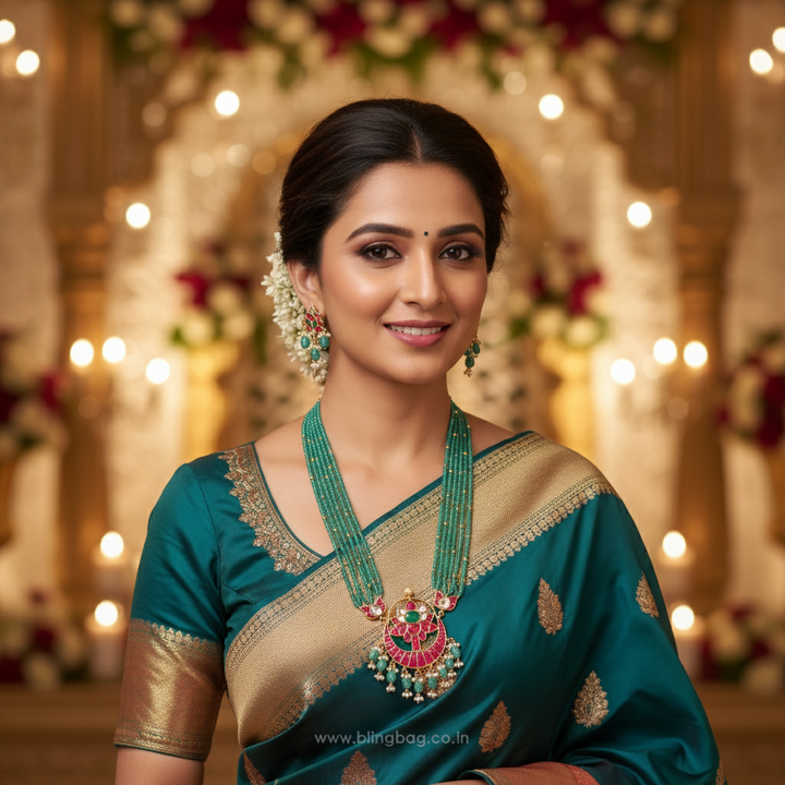 Multicolor Gagana Antique Jewellery Set - New Arrival