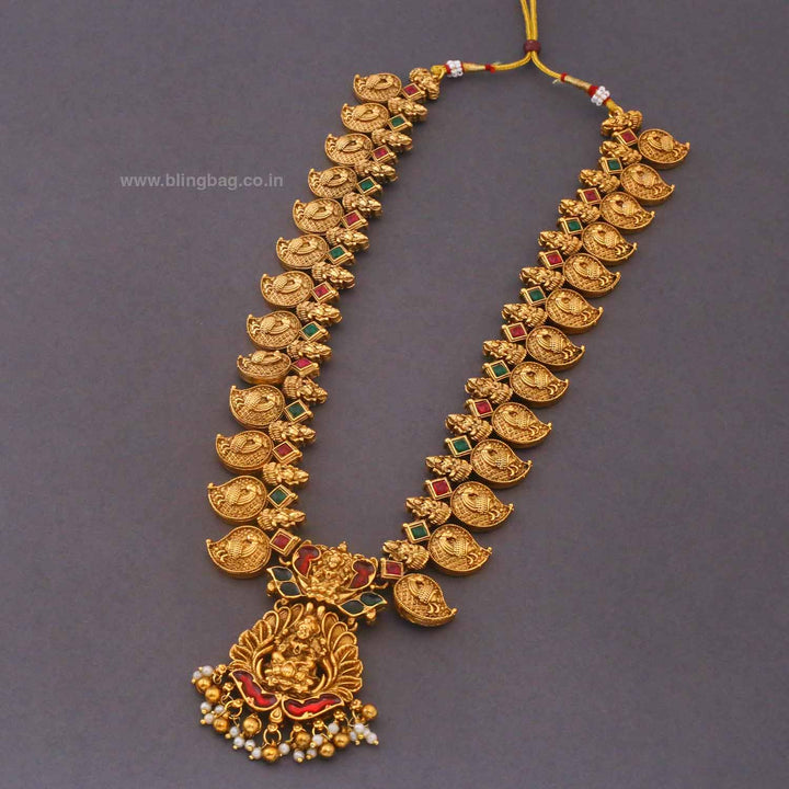 Multicolor Gauriika Bridal Temple Jewellery Set - New Arrival
