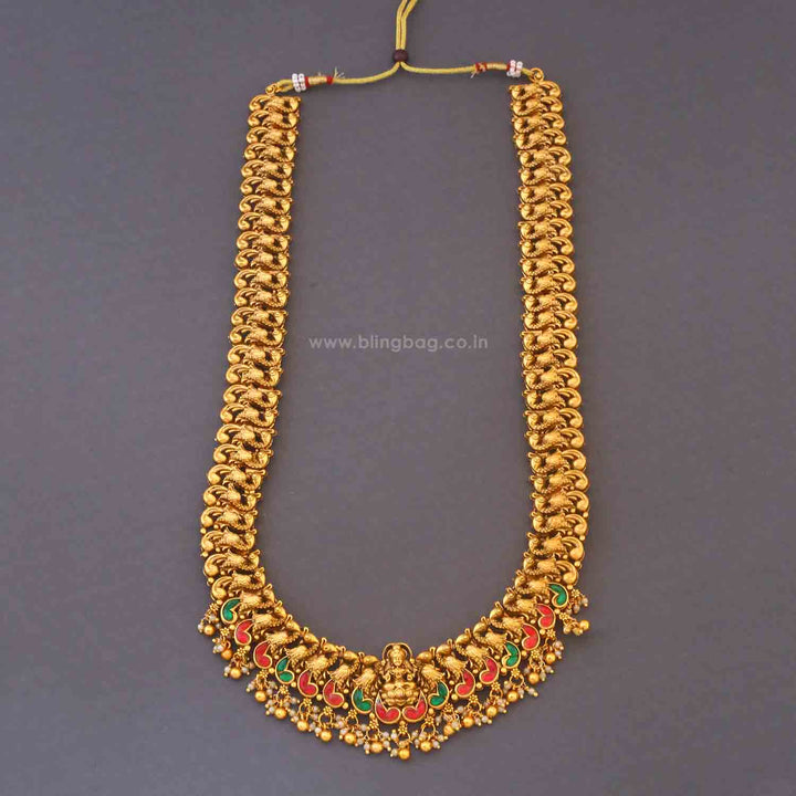 Multicolor Gaurishree Bridal Temple Jewellery Set - New Arrival
