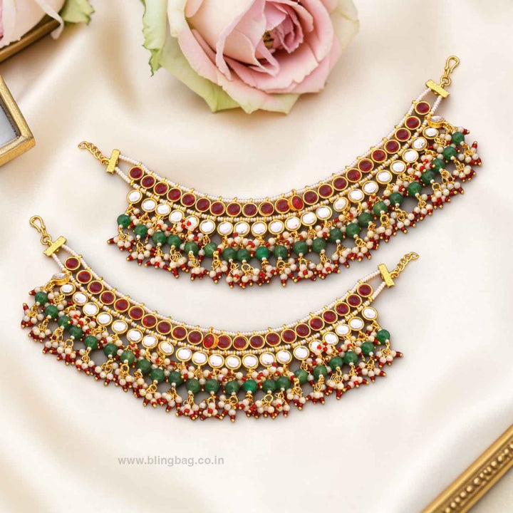 Multicolor Gauriya Antique Ear Chain