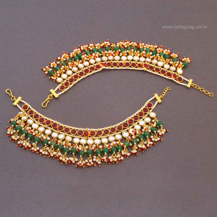 Multicolor Gauriya Antique Ear Chain