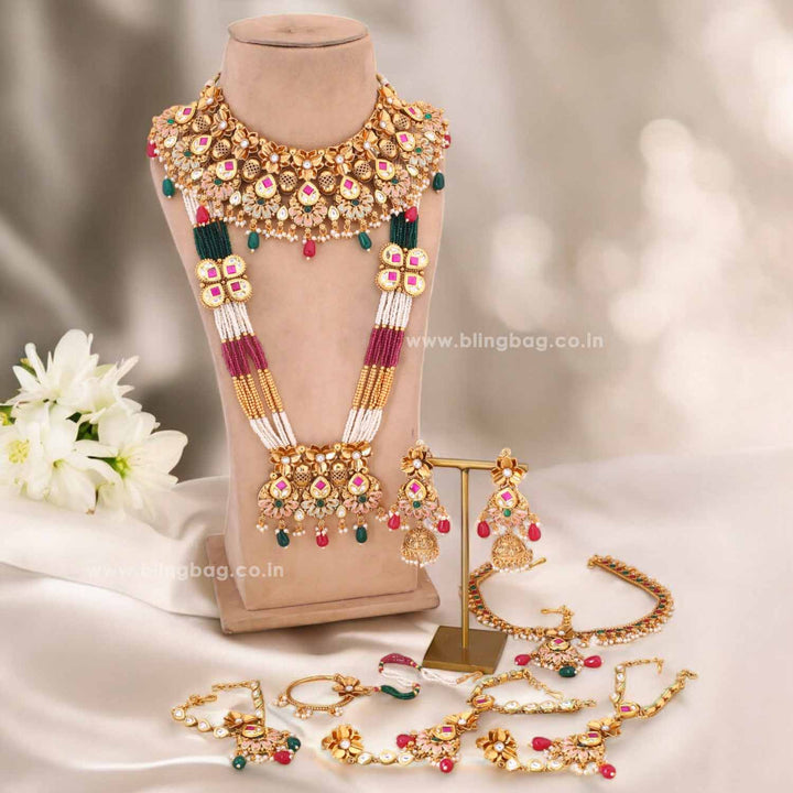 Multicolor Githalya Bridal Jewellery Set