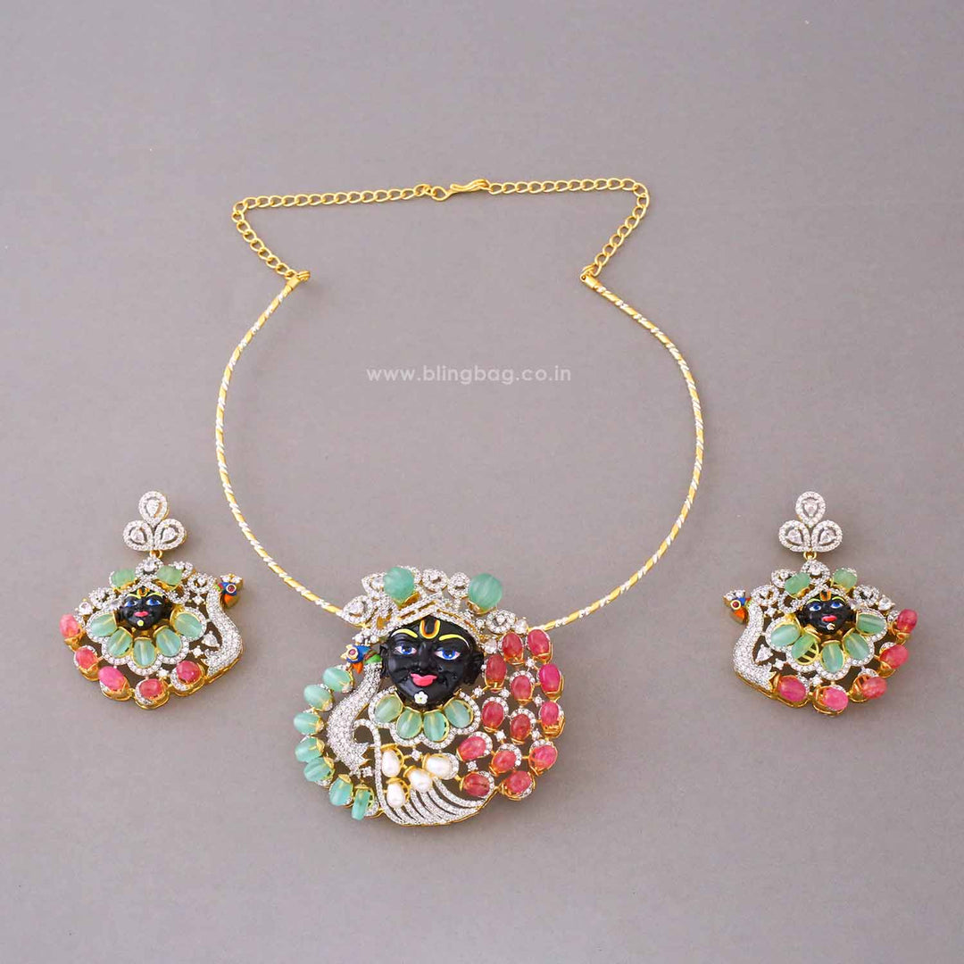 Multicolor Gopala Pendant Set