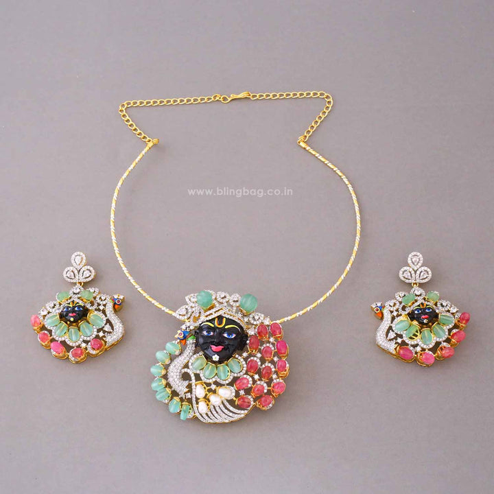 Multicolor Gopala Pendant Set