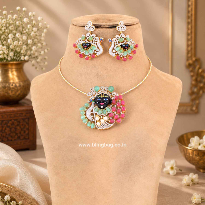 Multicolor Gopala Pendant Set