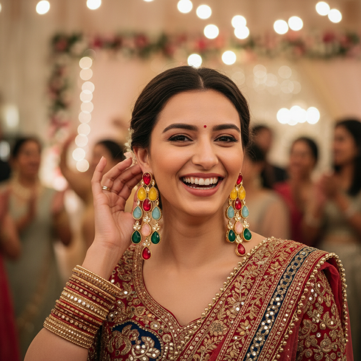 Multicolor Gourangi Danglers