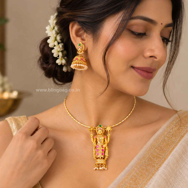 Multicolor Govinda Pendant Set