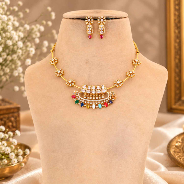 Multicolor Gulisha Antique Jewellery Set- New Arrival