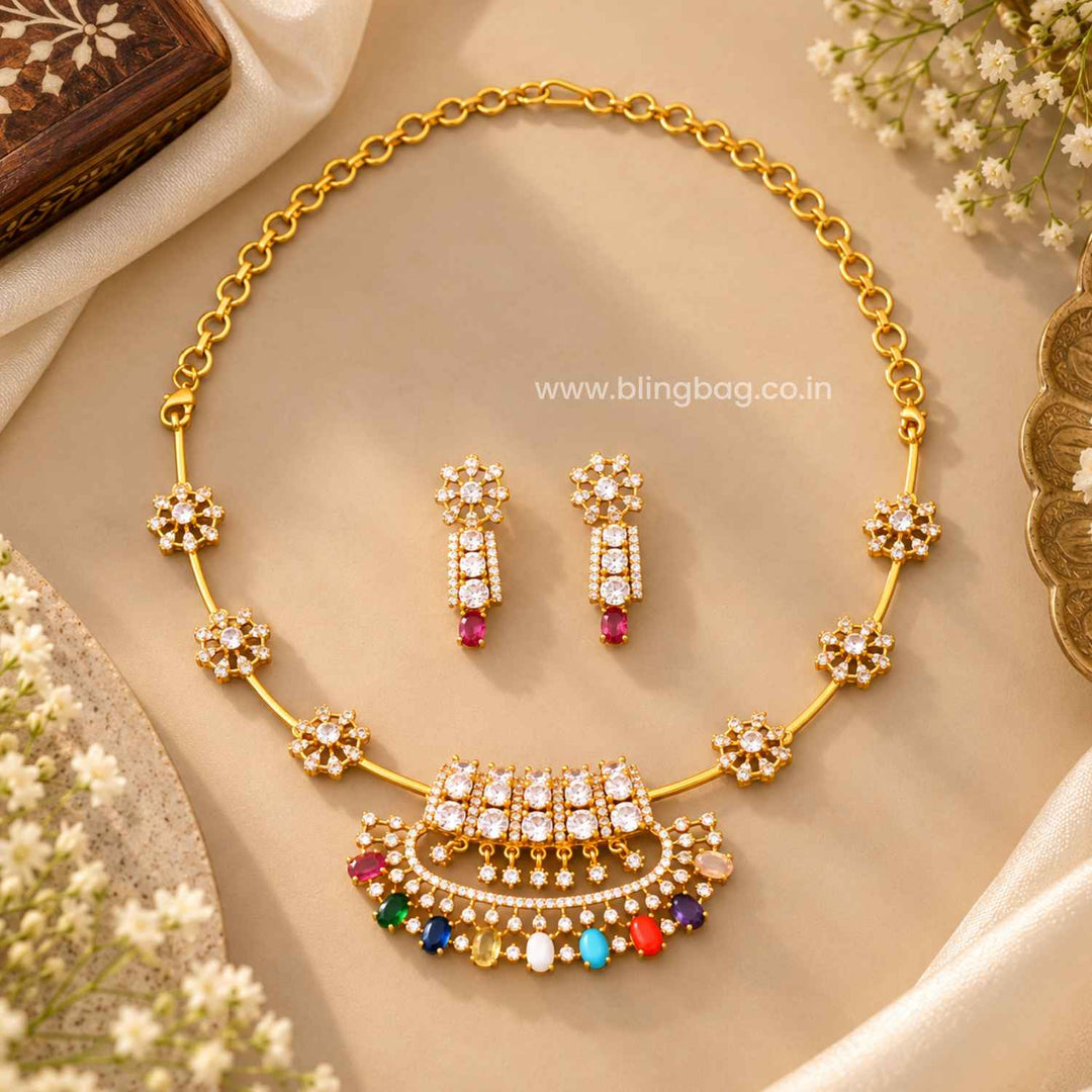 Multicolor Gulisha Antique Jewellery Set- New Arrival