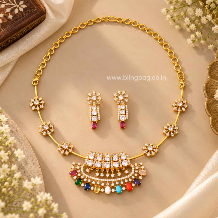 Multicolor Gulisha Antique Jewellery Set- New Arrival