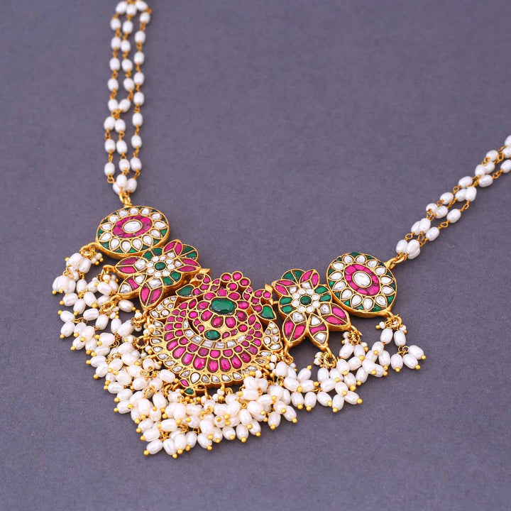 Multicolor Gurjot Antique Jewellery Set - New Arrival