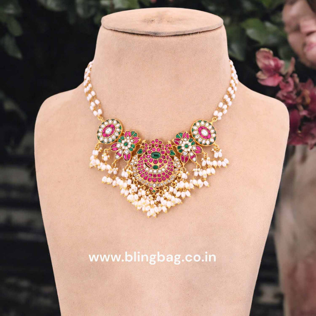 Multicolor Gurjot Antique Jewellery Set - New Arrival