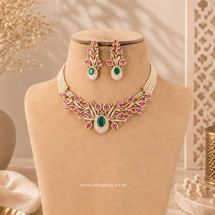Multicolor Harperelle Zirconia Jewellery Set- New Arrivals