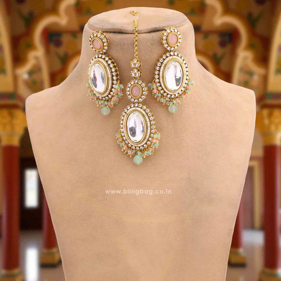 Multicolor Harshini Kundan Jewellery Set