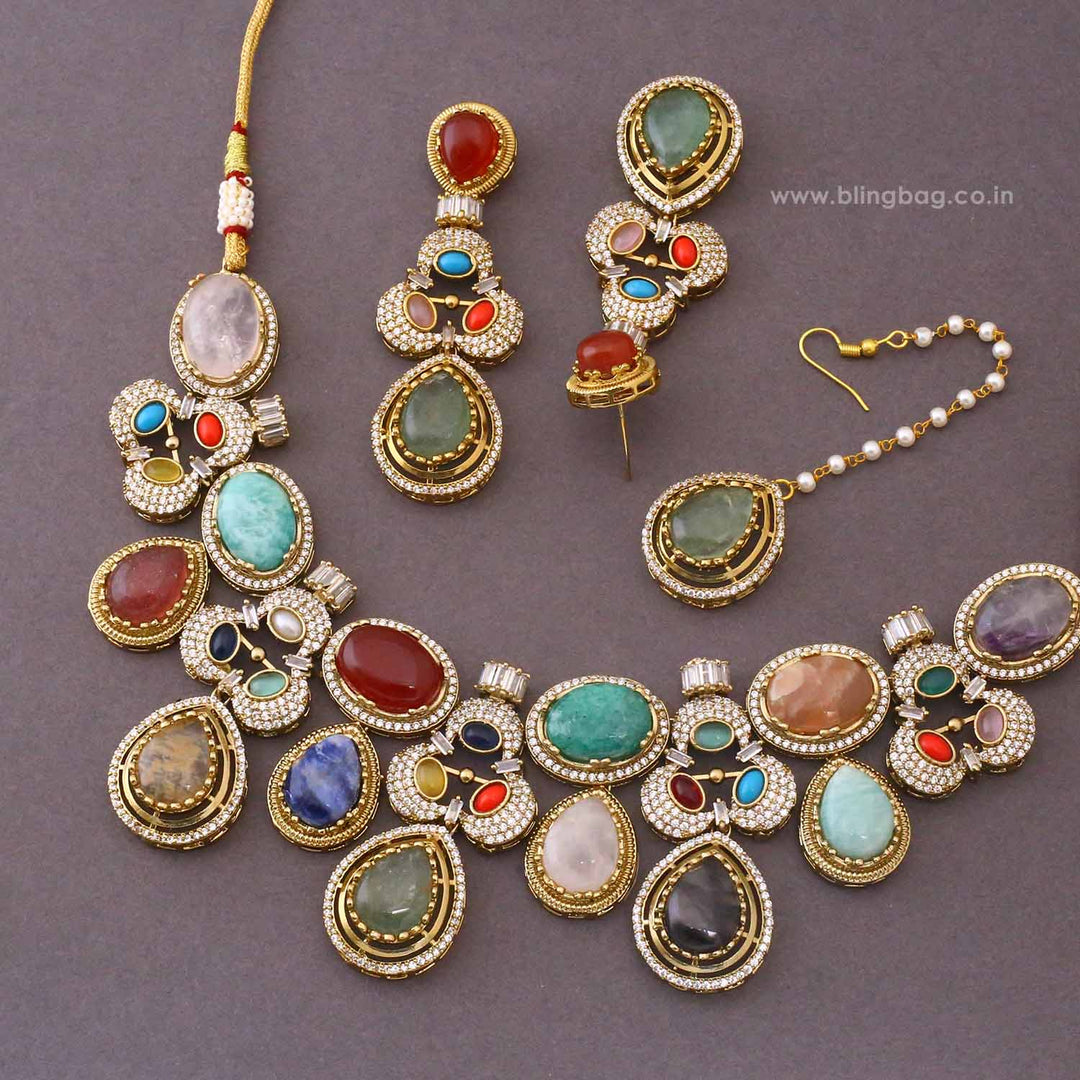 Multicolor Hazelwood Victorian Jewellery Set - New Arrival