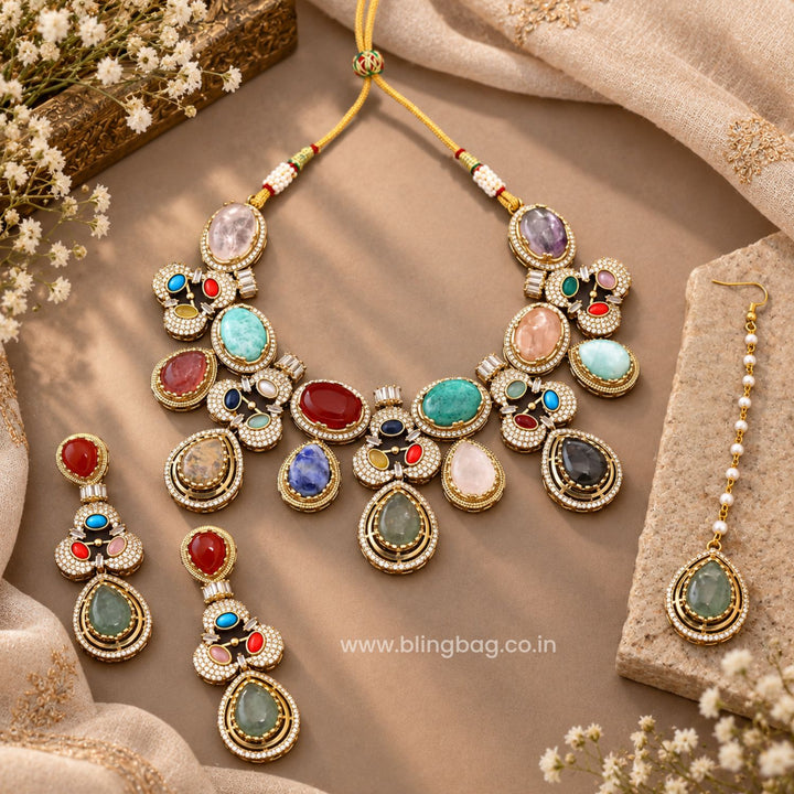 Multicolor Hazelwood Victorian Jewellery Set - New Arrival