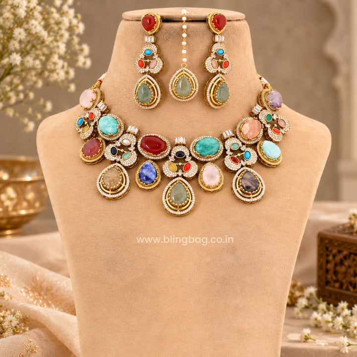 Multicolor Hazelwood Victorian Jewellery Set - New Arrival