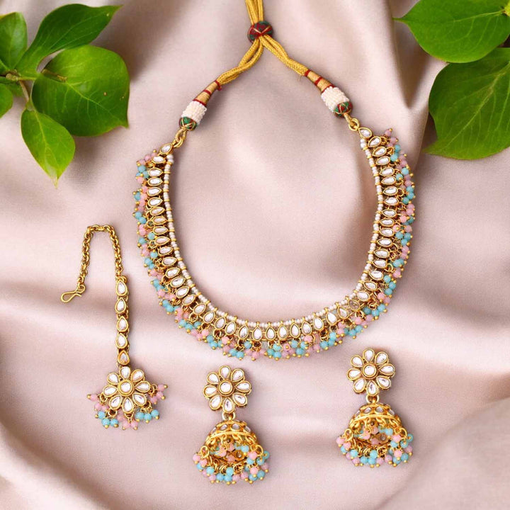 Multicolor Heeral Kundan Jewellery Set