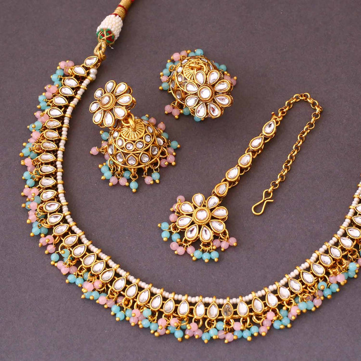 Multicolor Heeral Kundan Jewellery Set