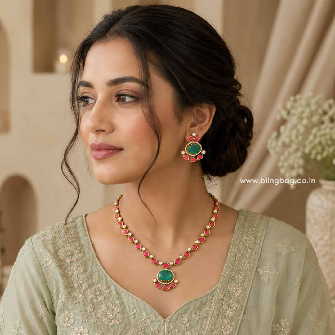 Multicolor Helenaia Victorian Jewellery Set - New Arrival