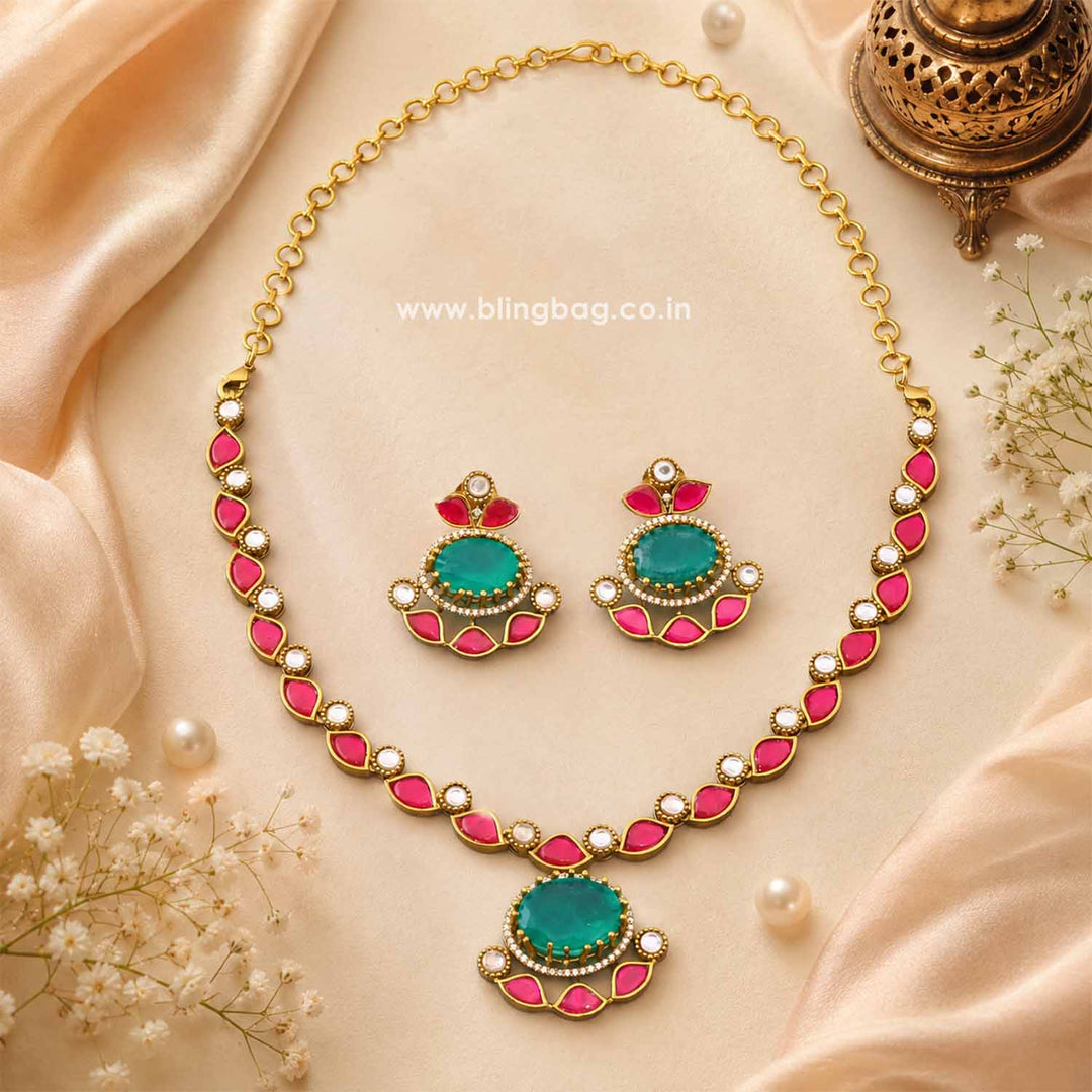 Multicolor Helenaia Victorian Jewellery Set - New Arrival