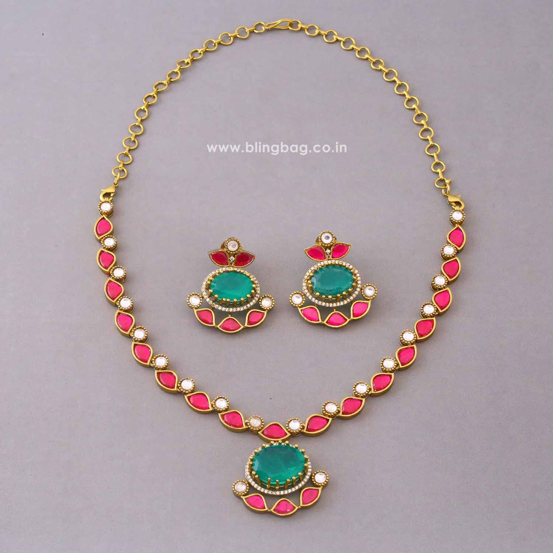 Multicolor Helenaia Victorian Jewellery Set - New Arrival