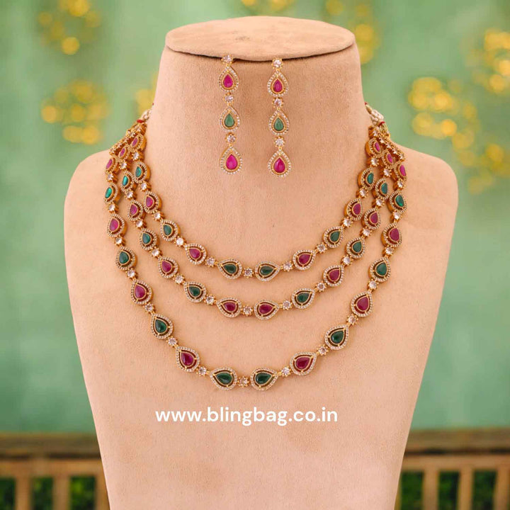 Multicolor Helga Victorian Jewellery Set - New Arrival
