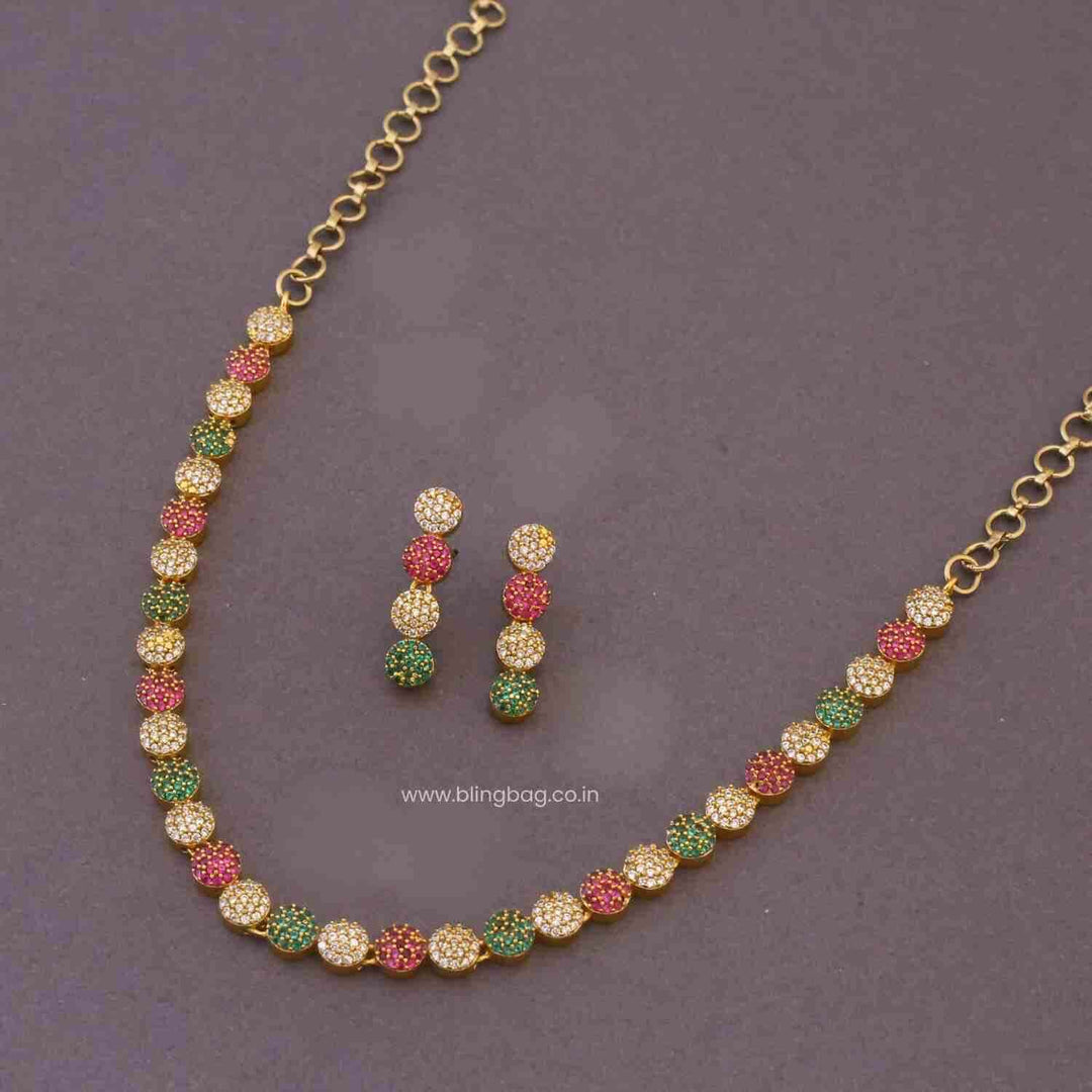 Multicolor Helira Victorian Jewellery Set - New Arrival