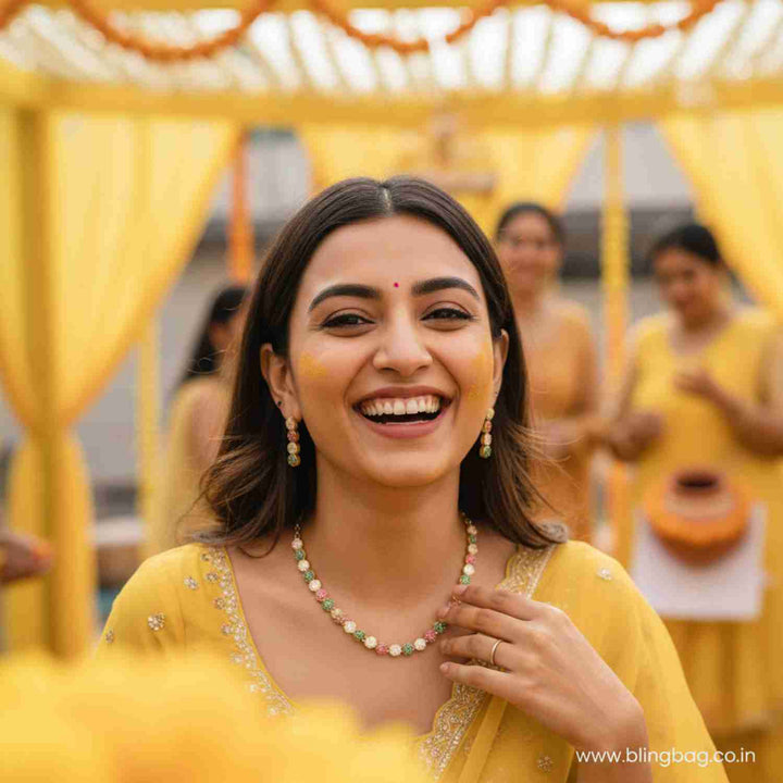 Multicolor Helira Victorian Jewellery Set - New Arrival