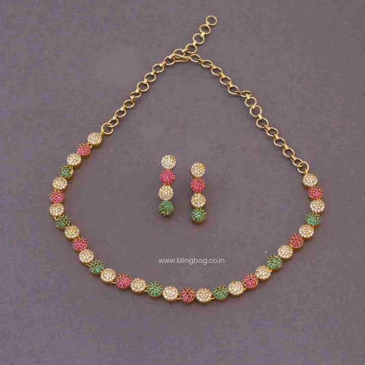 Multicolor Helira Victorian Jewellery Set - New Arrival