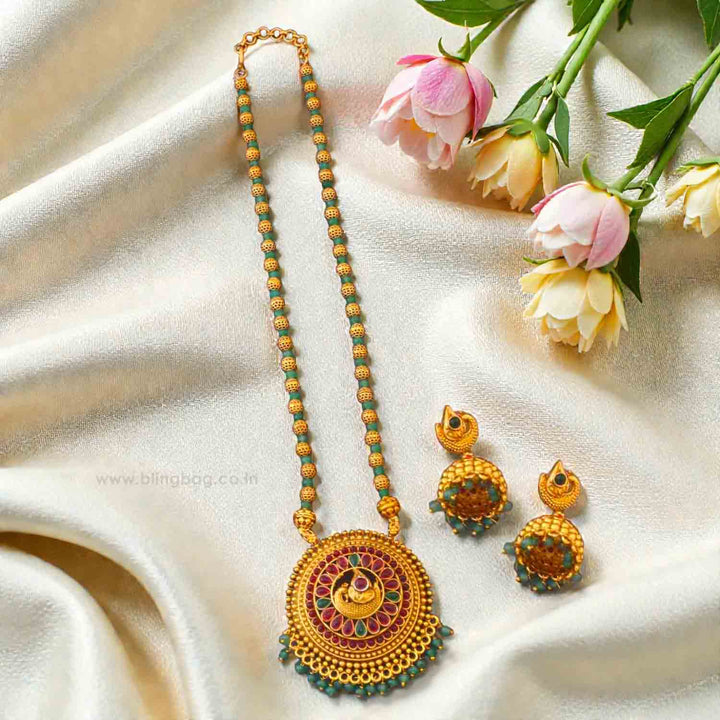 Multicolor Ila Antique Jewellery Set - New Arrival