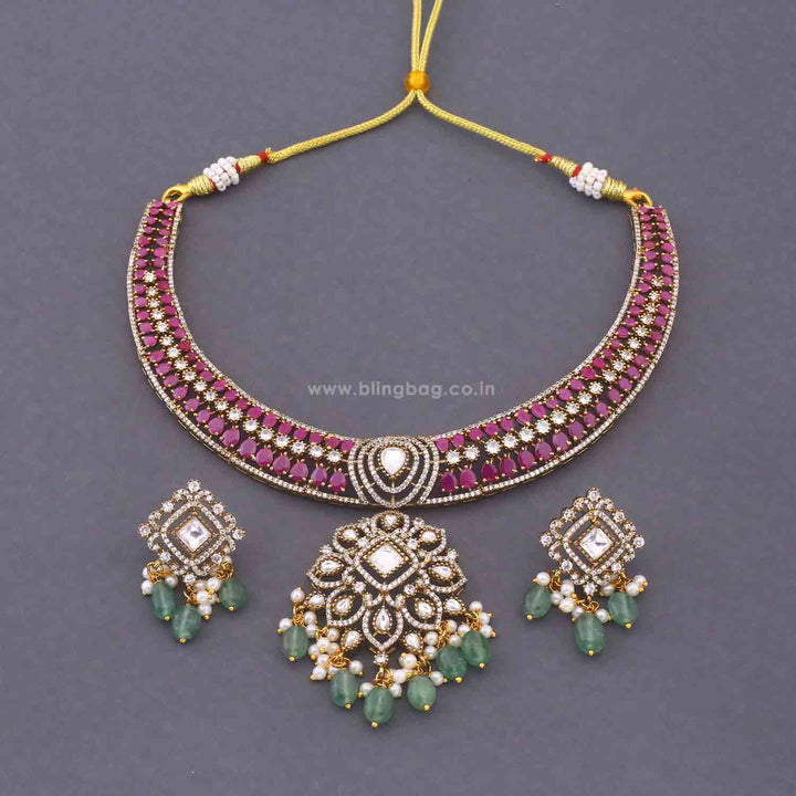 Multicolor Ilona Hasli Victorian Jewellery Set - New Arrival