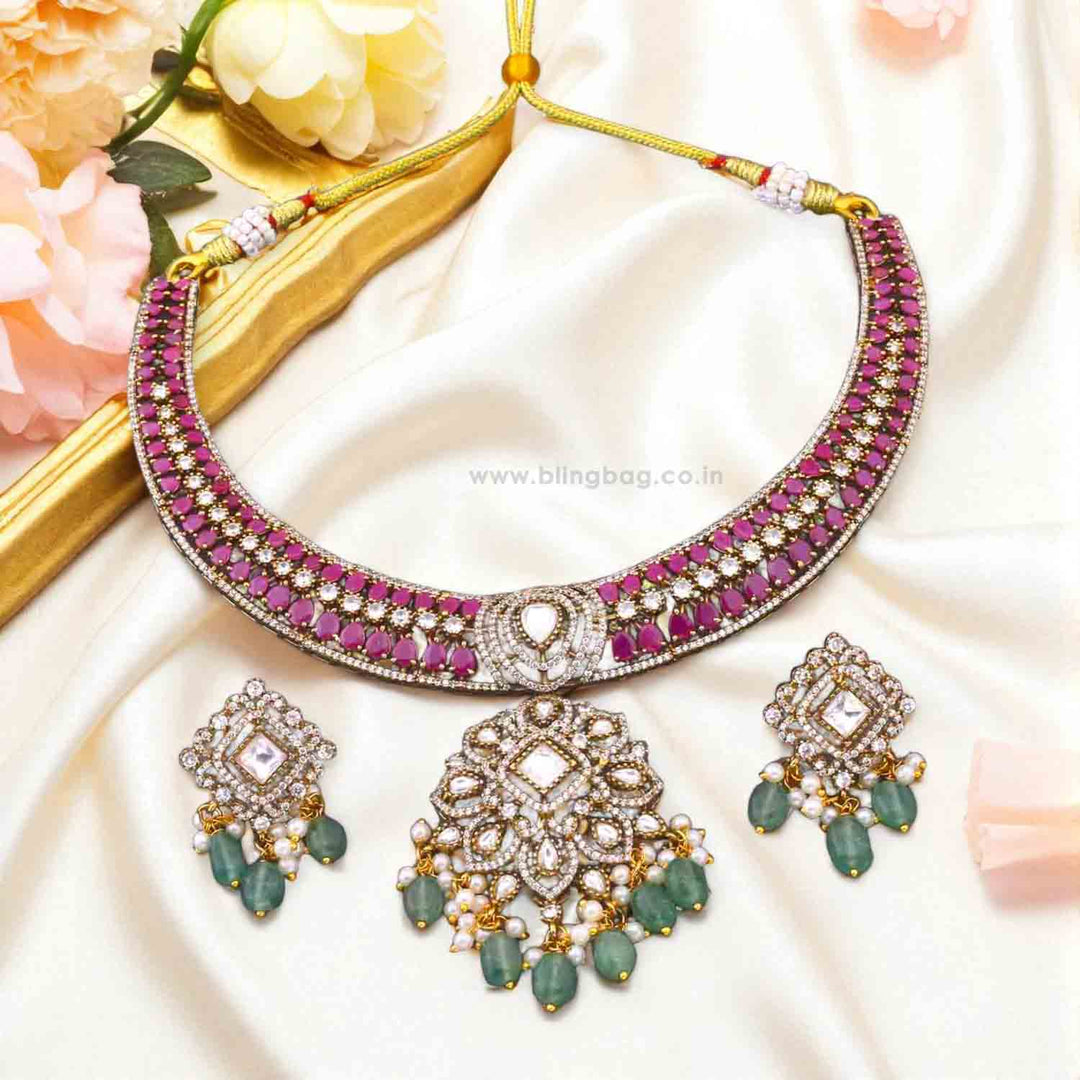 Multicolor Ilona Hasli Victorian Jewellery Set - New Arrival