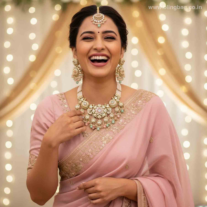 Multicolor Iniya Kundan Jewellery Set