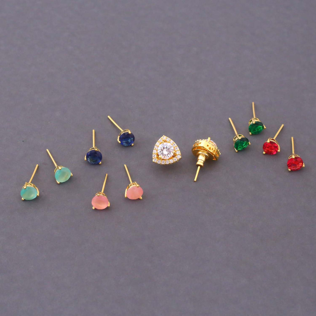 Multicolor Inna Color Changeable Studs