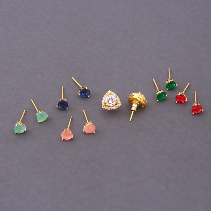 Multicolor Inna Color Changeable Studs