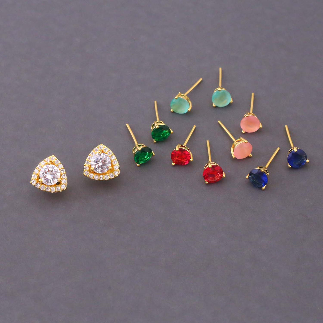 Multicolor Inna Color Changeable Studs