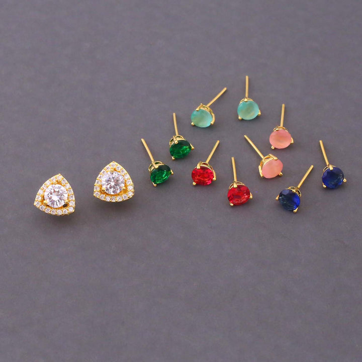 Multicolor Inna Color Changeable Studs