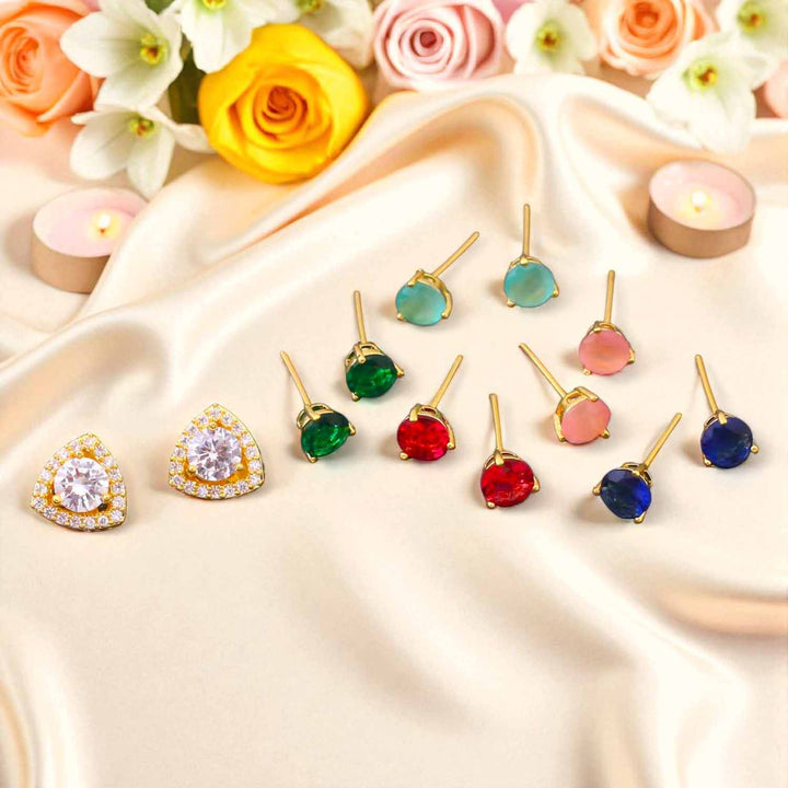 Multicolor Inna Color Changeable Studs