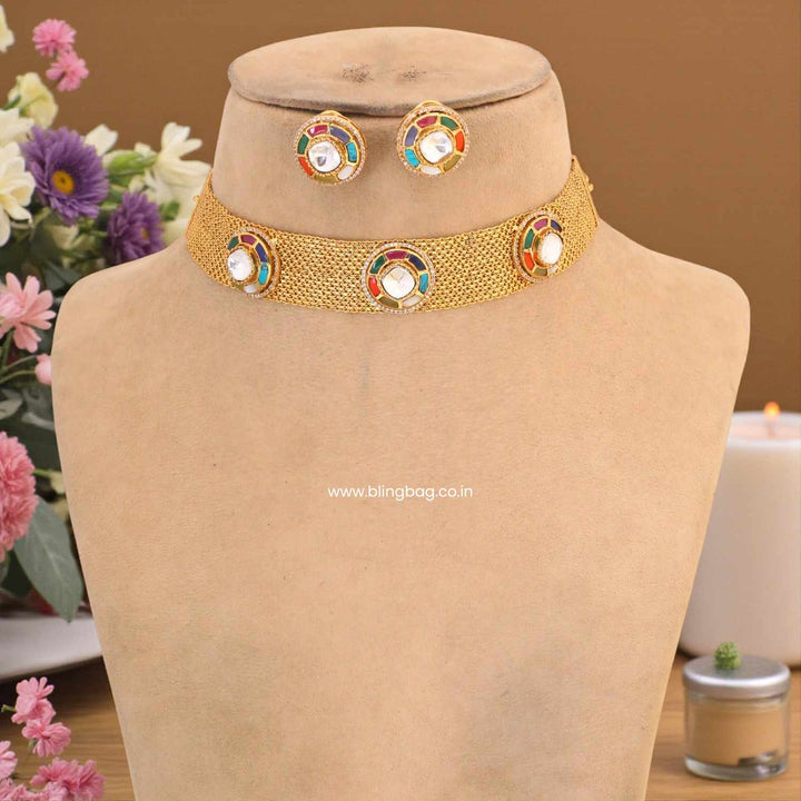 Multicolor Iraani Antique Jewellery Set
