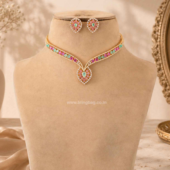 Multicolor Ireneie Zirconia Jewellery Set- New Arrivals
