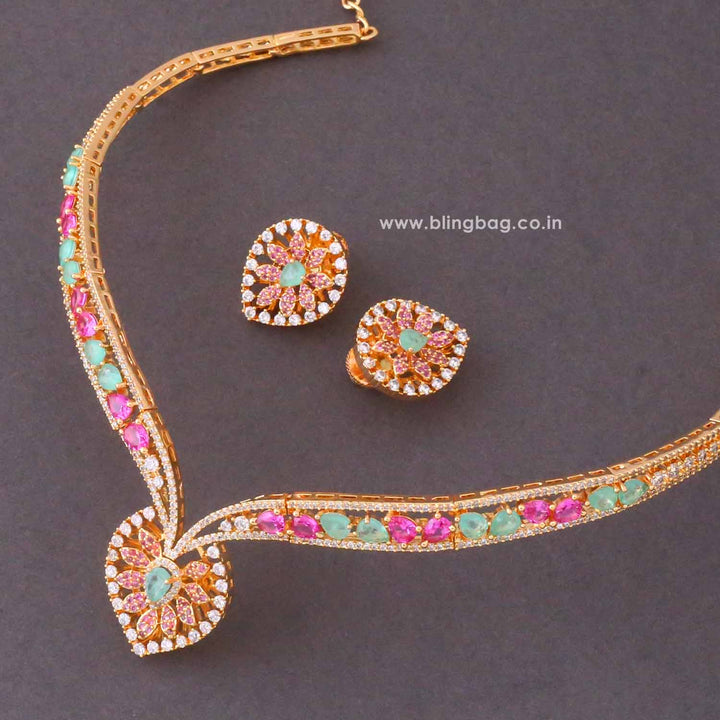 Multicolor Ireneie Zirconia Jewellery Set- New Arrivals