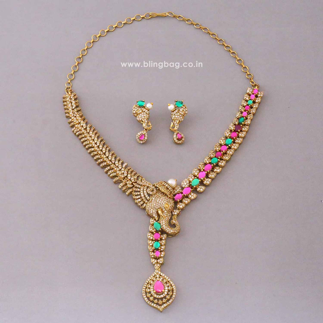 Multicolor Isabellaa Victorian Jewellery Set - New Arrival
